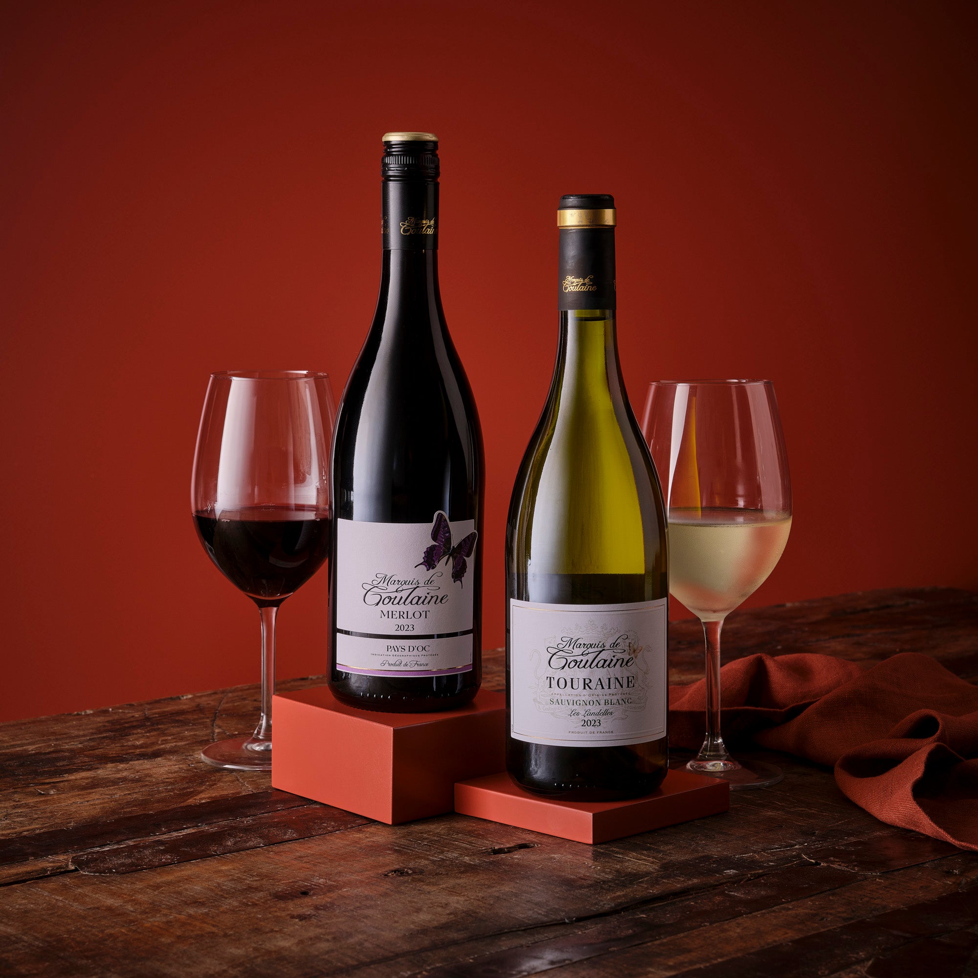 French Collection Two Bottle Wine Set